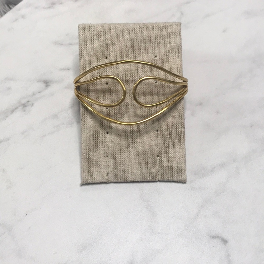Gold cuff bracelet